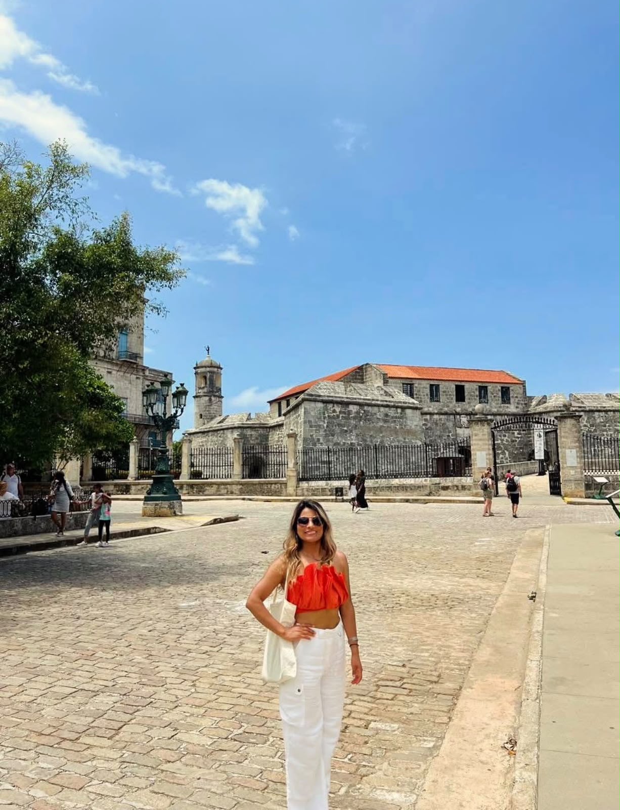 Yazmin Roman disfrutando su primer viaje fuera del país