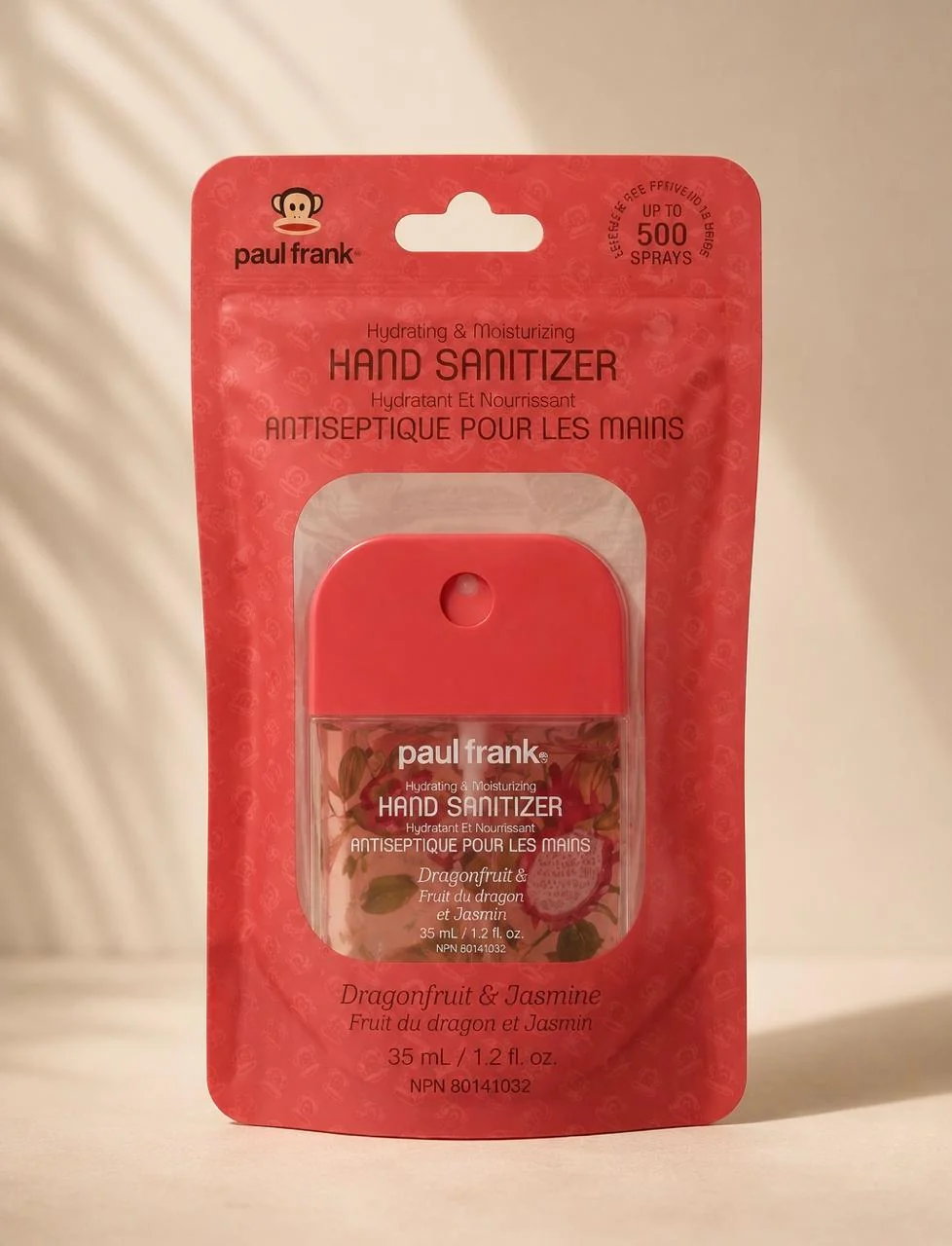 Sanitizante Paul Frank Dragonfruit y Jasmine en empaque